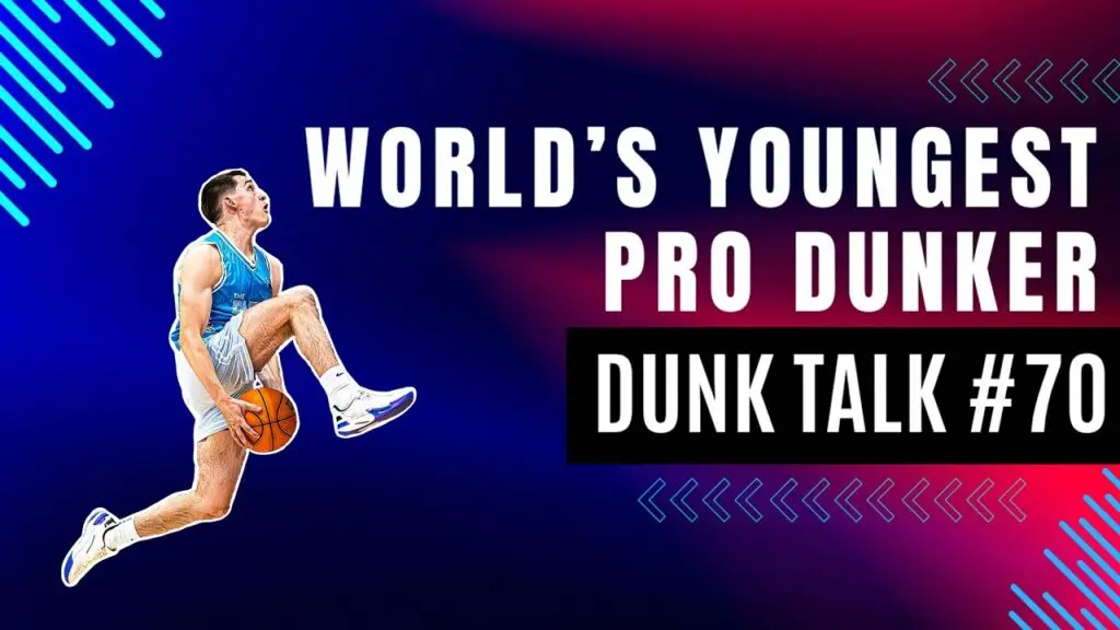 Dylan Haugen Signed With Shaq’s DunkMan League: World’s Youngest Pro Dunker. Dunk Talk Podcast episode 70 YouTube thumbnail.